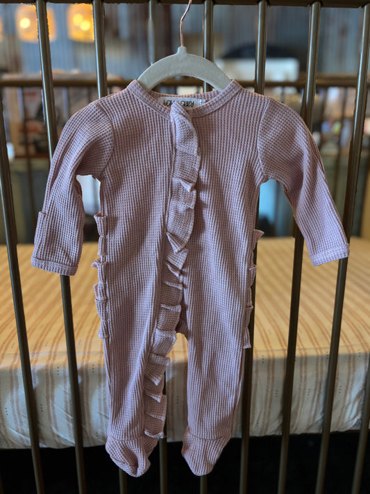 Bella Berry Pink Ruffle Sleeper