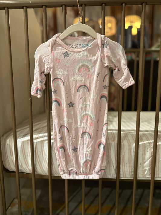 Bestaroo Pink Rainbows and Stars Gown