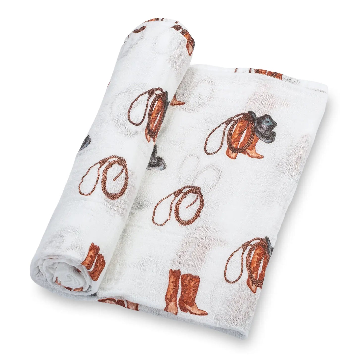 Better In Boots Muslin Baby Swaddle