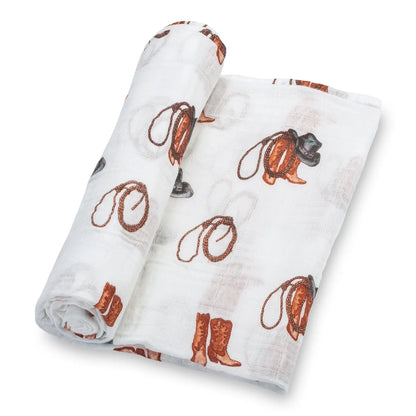 Better In Boots Muslin Baby Swaddle