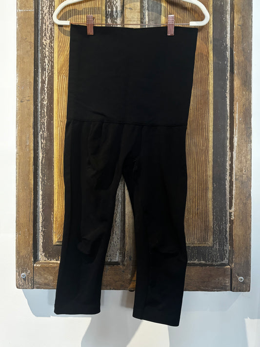 Black Biker maternity pants