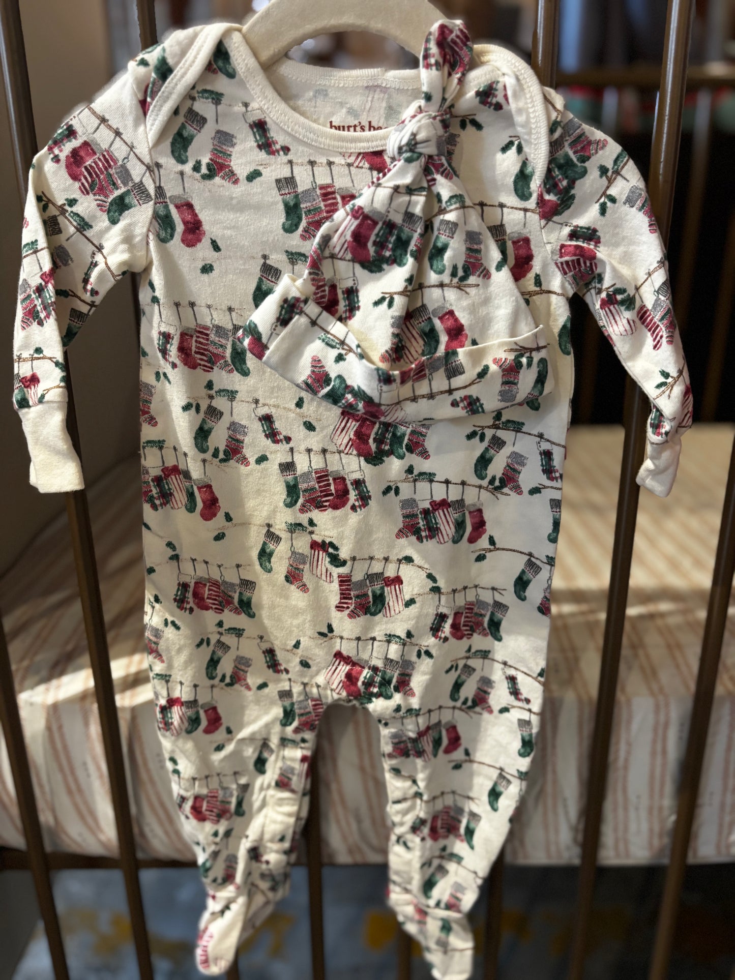 Burt's Bee Stocking Sleeper With Hat