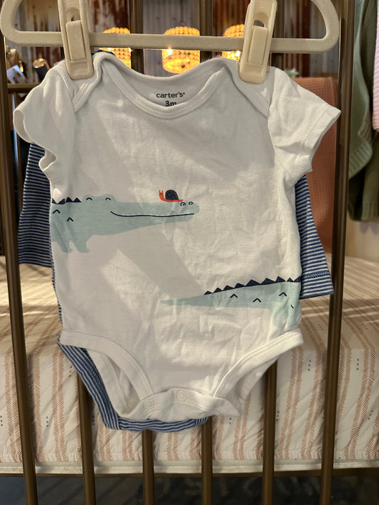 Carter's Alligators & Monster 2-piece