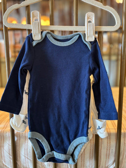 Carter's Blue Fox Onesies