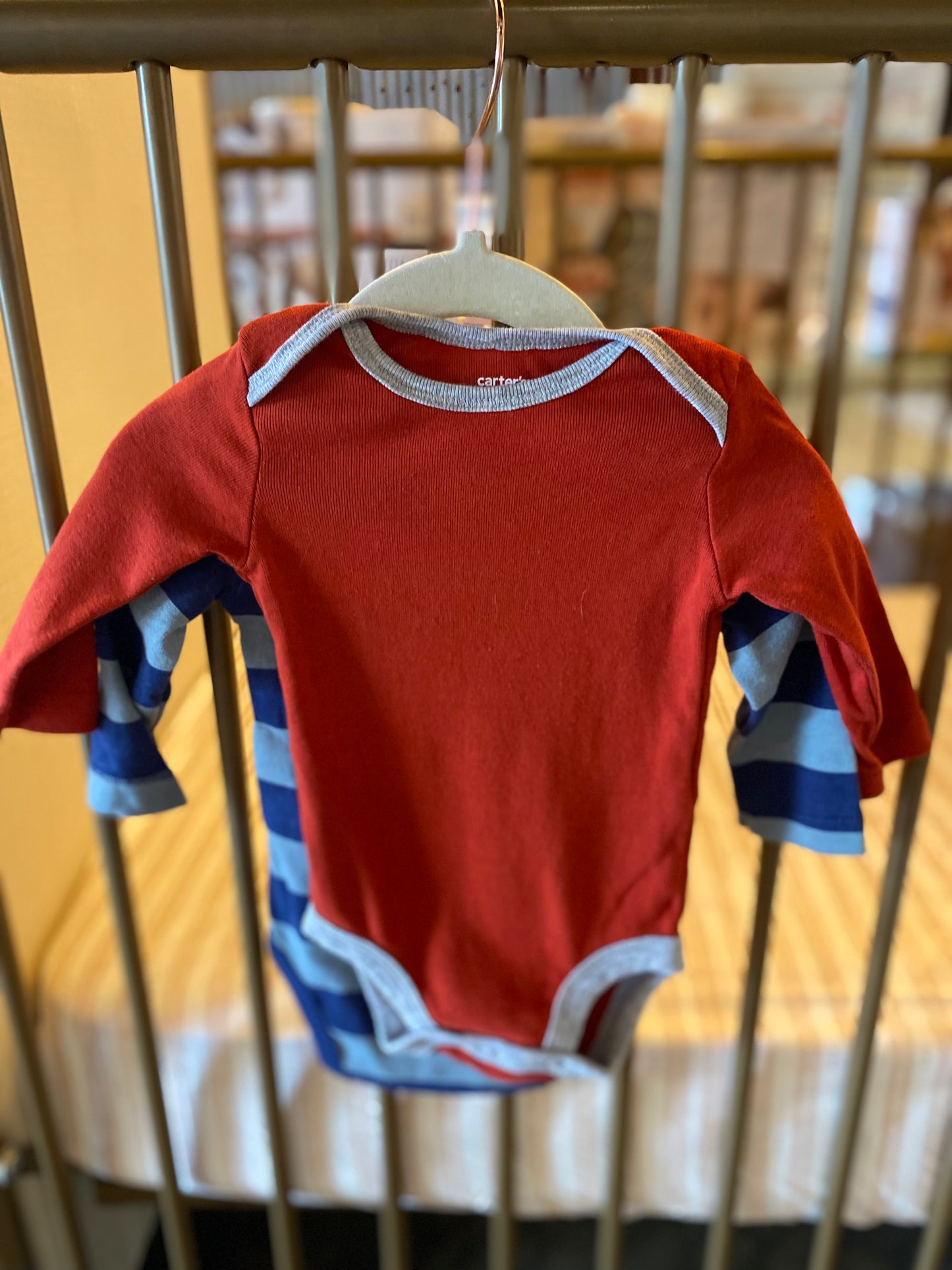 Carter's Blue & Red 2-piece Onesies