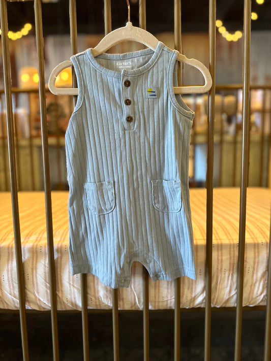Carter's Blue Ribbed Outfit