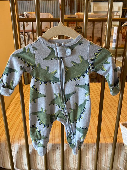 Carter's Blue Sleeper With Dinos WR