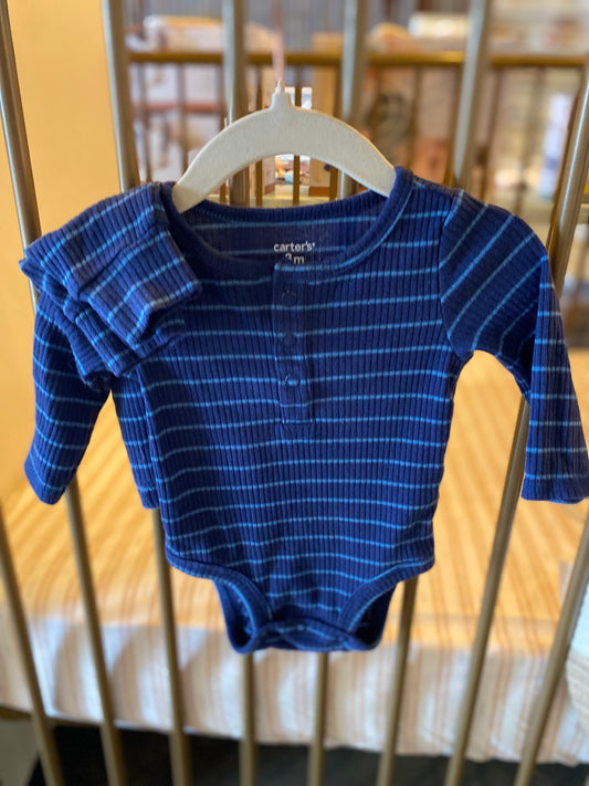 Carter's Blue Striped 2-piece Outfit