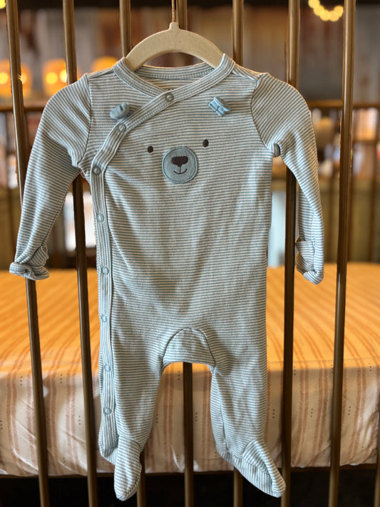 Carter's Blue Striped Bear Sleeper