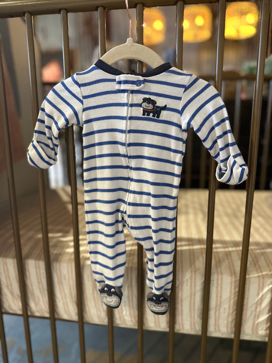 Carter's Blue Striped Dog Sleeper