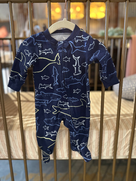 Carter's Blue & Yellow Shark Sleeper