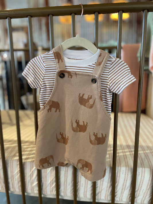 Carter's Brown Elephant 2-piece Outfit