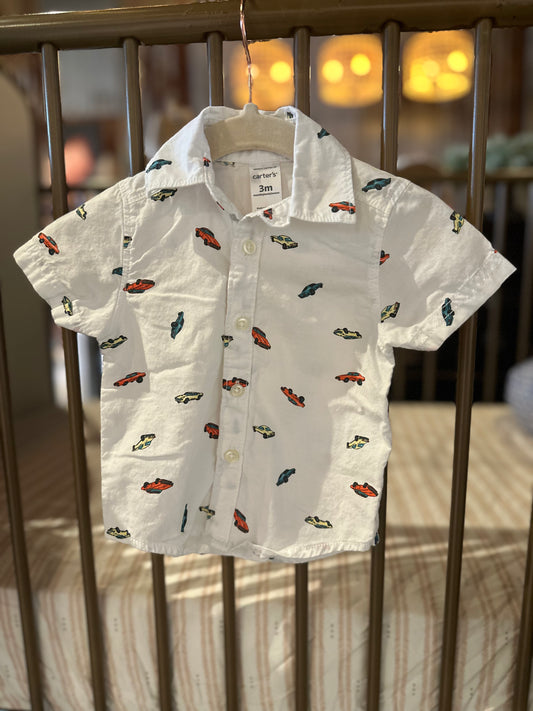 Carter's Cars & Stripes Button Up Shirts