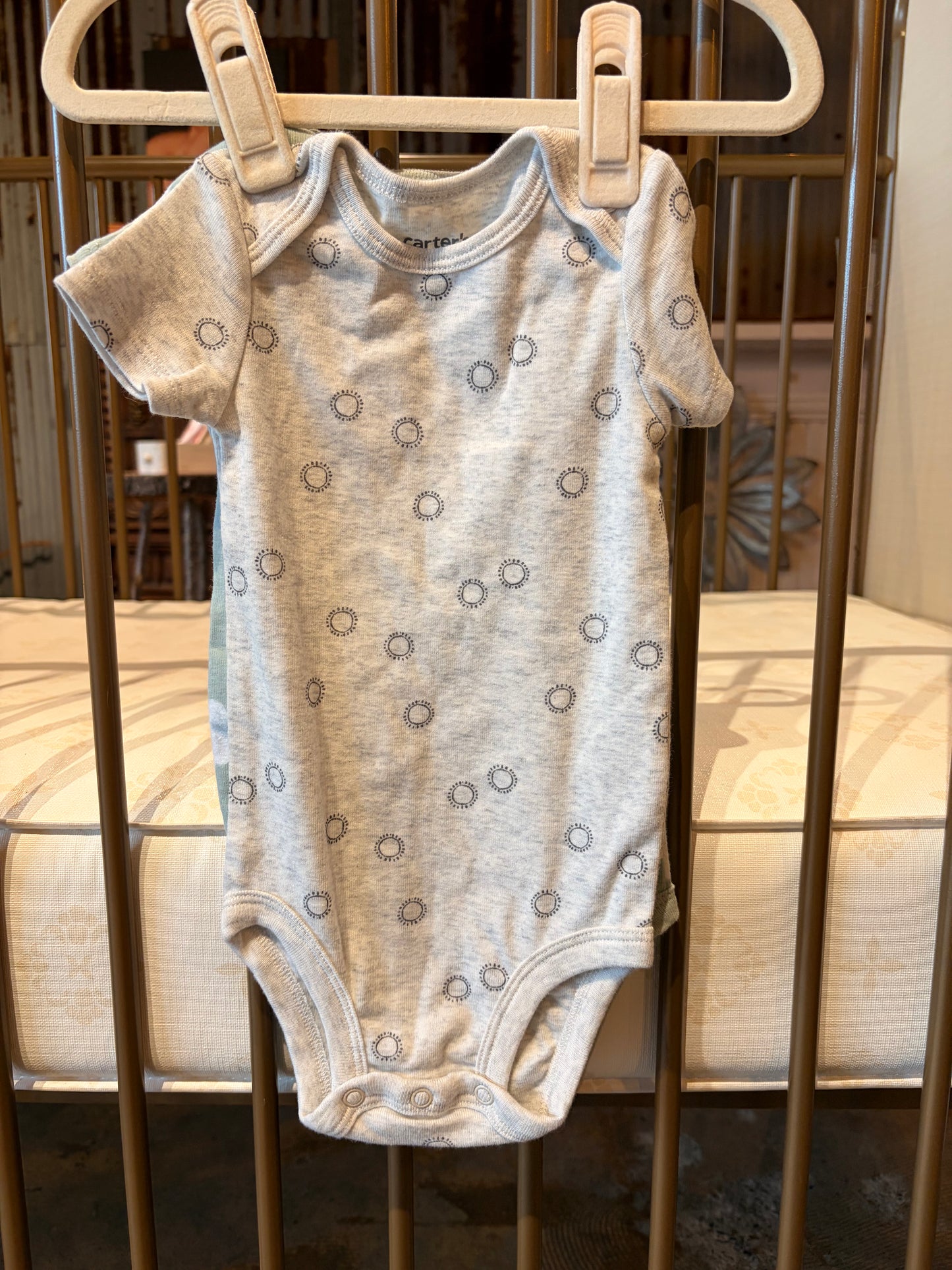 Carter's Clouds & Sun "Hello" 2-piece Onesies