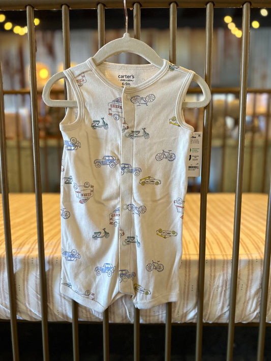 Carter's Cream Summer Fun Romper
