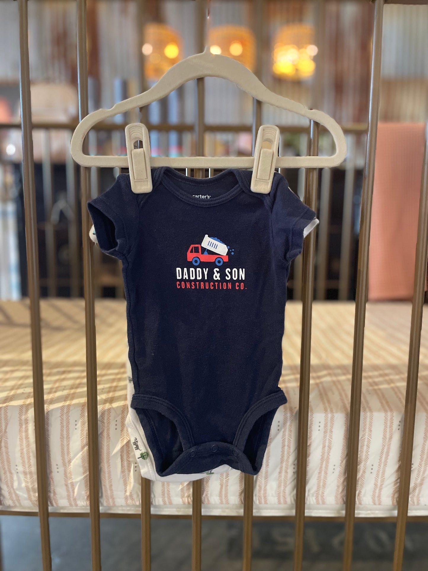 Carter's "Daddy & Son Construction Co."  2-piece Onesies
