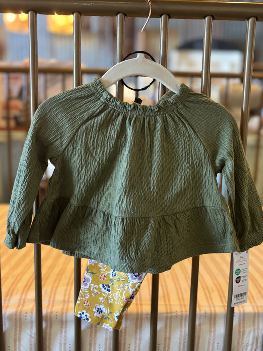 Carter's Green 2-piece Outfit