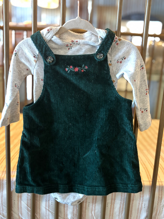 Carter's Green Flower Dress