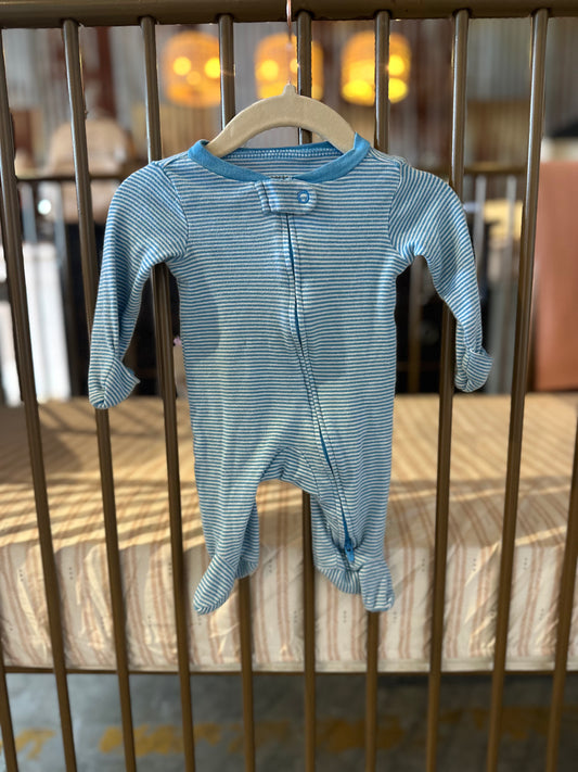 Carter's Light Blue Striped Sleeper