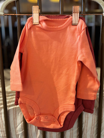 Carter's "Little Love" Pink Long Sleeve Onesie Set