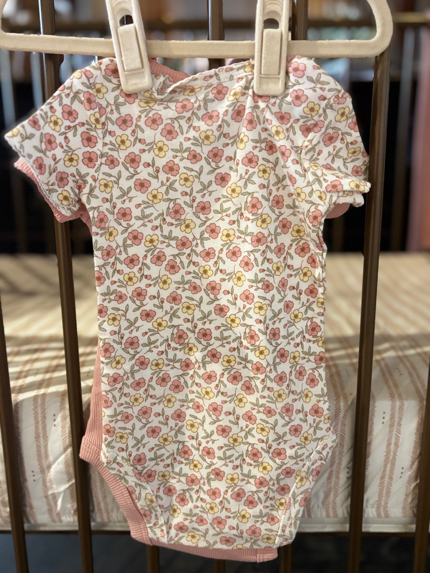 Carter's "Mama's Bestie" and Floral Onesie Set