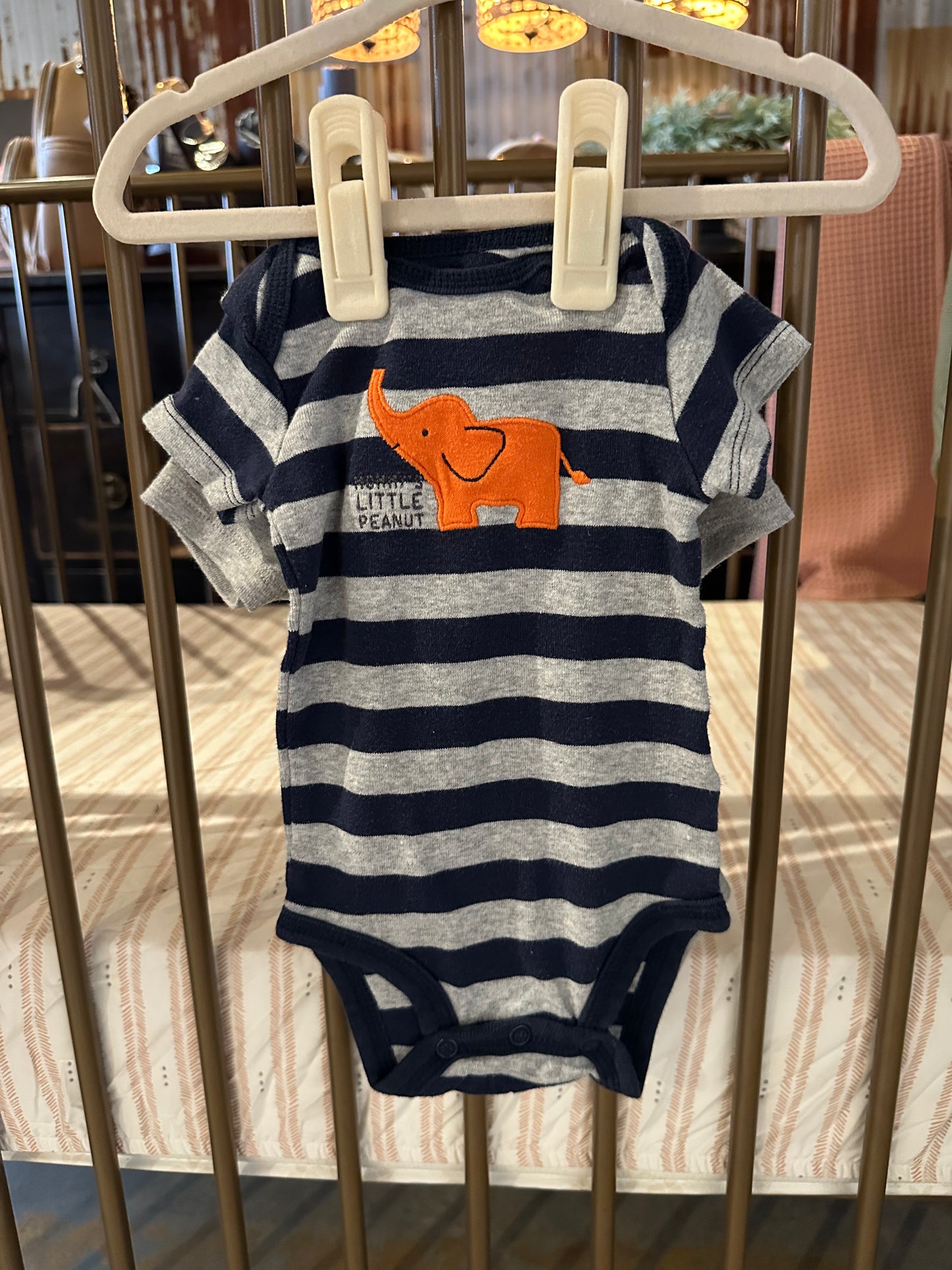 Carter's "Mommy's Little Peanut" Elephant 2-piece