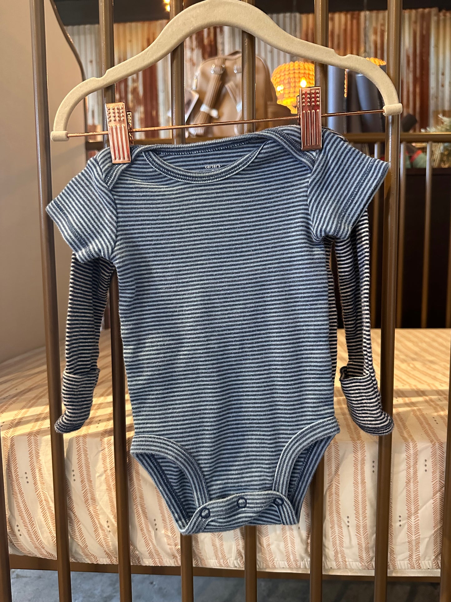 Carter's Navy & Blue 2-piece Onesies
