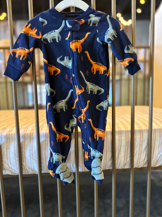 Carter's Navy Blue Dino sleeper KC