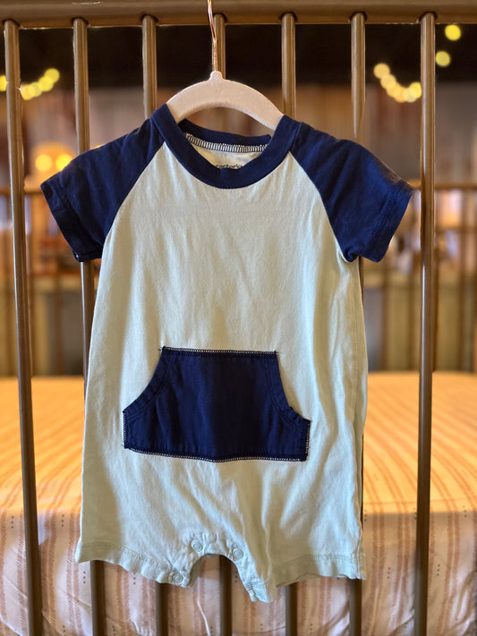 Carter's Navy & Green Romper