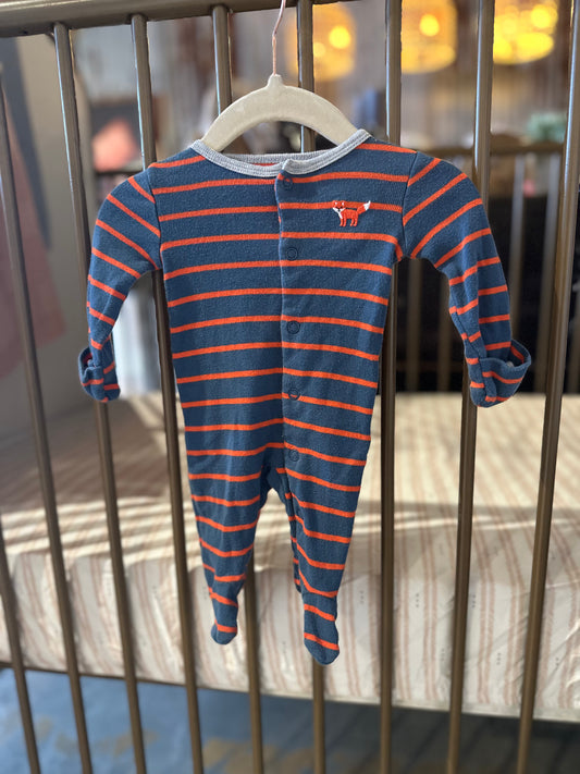 Carter's Navy & Red Fox Sleeper
