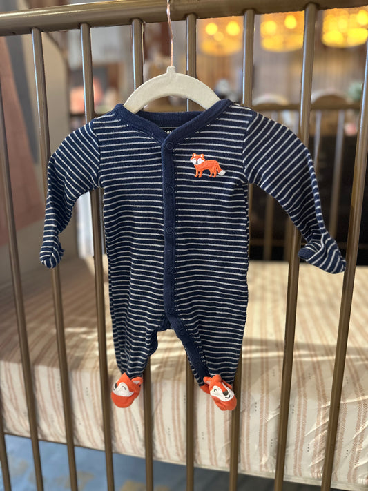 Carter's Navy & White Fox Sleeper