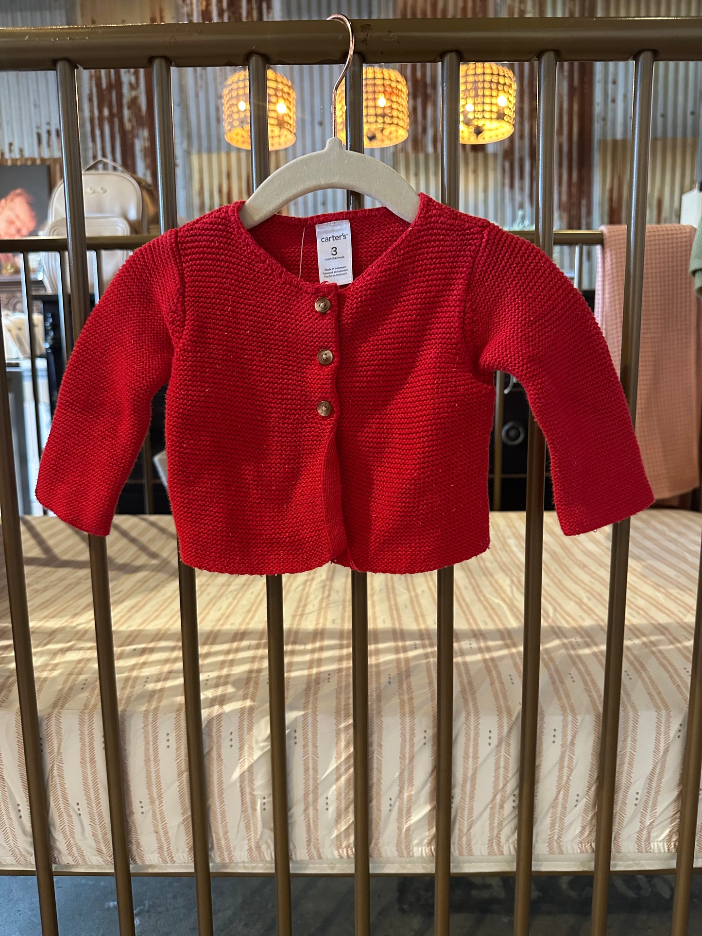 Carter's Red Cardigan