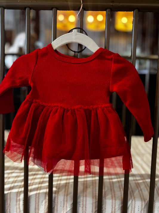 Carter's Red Shirt With Floral And Heart Pant Set