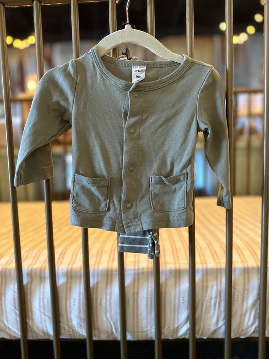 Carter's Sage Green 2-piece Set