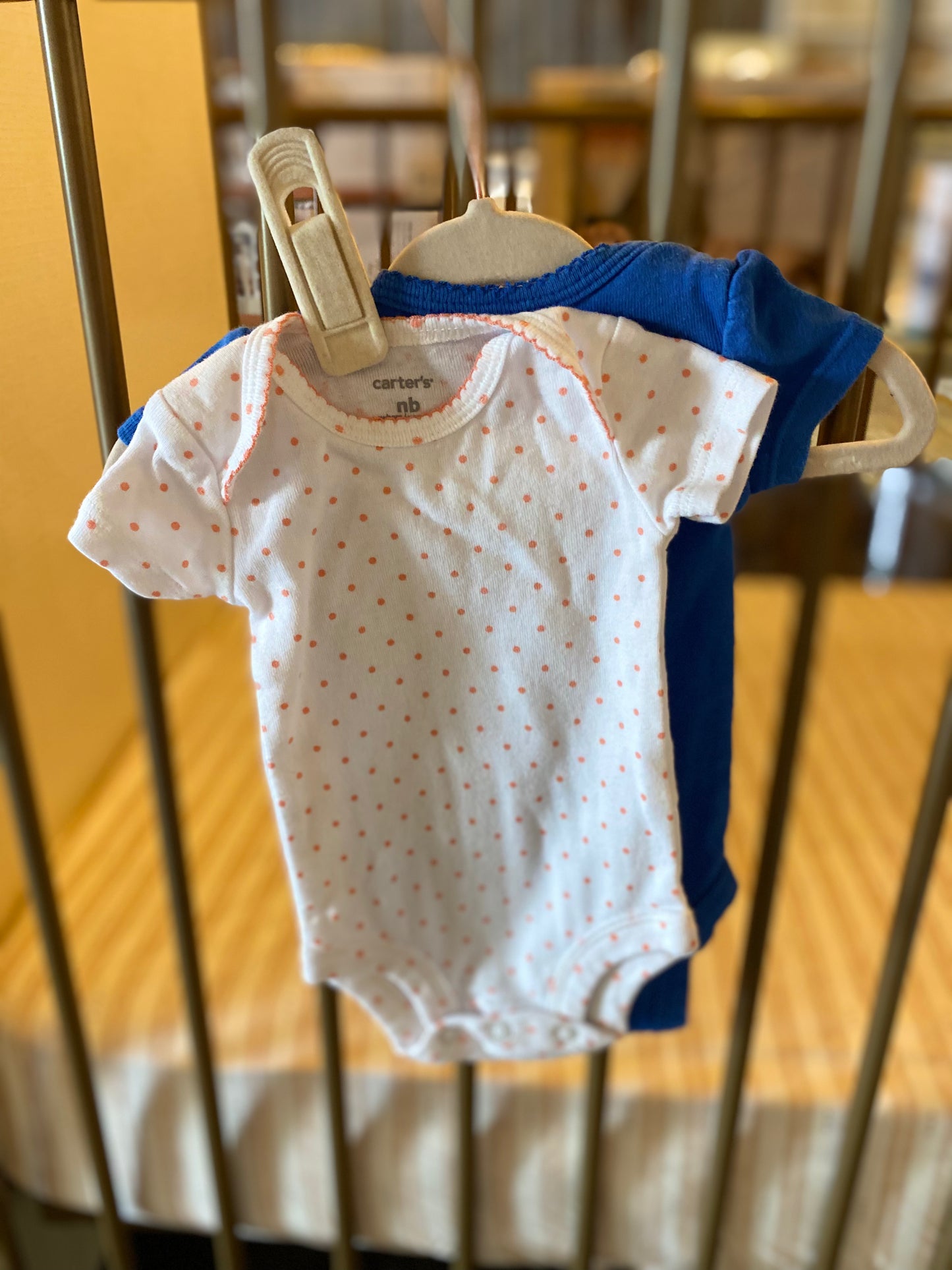 Carter's "Sweet" Pink Polka Dot 2-piece Onesies