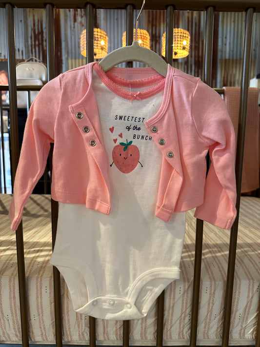 Carter's "Sweetest Of The Bunch" Onesie And Cardigan Set