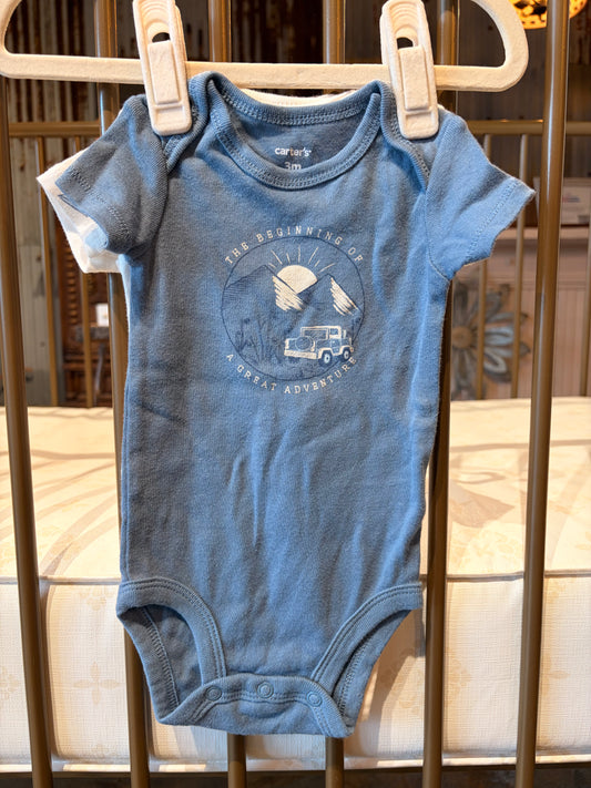 Carter's "The Beginning Of A Great Adventure" 2-piece Onesies