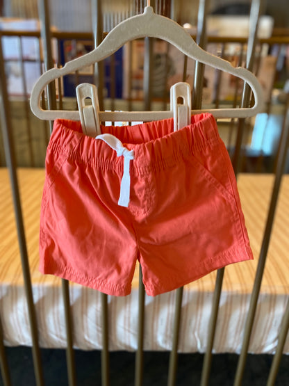 Carter's Yellow Anchor & Coral Pink Shorts