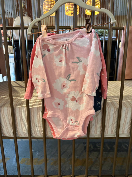 Carters 3 Piece Long Sleeve Onesie Set