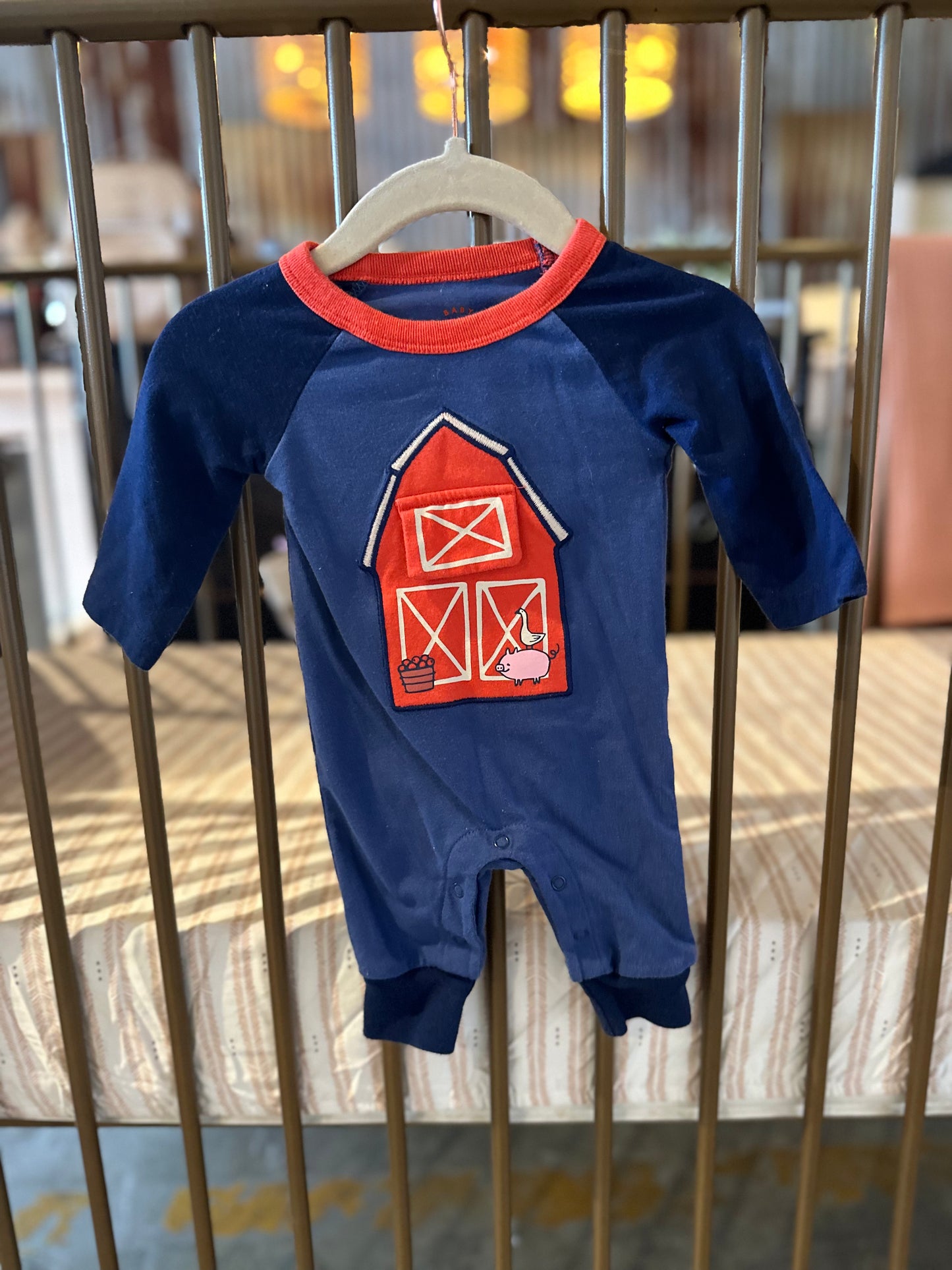 Cat & Jack Baby Red Farm Barn Sleeper