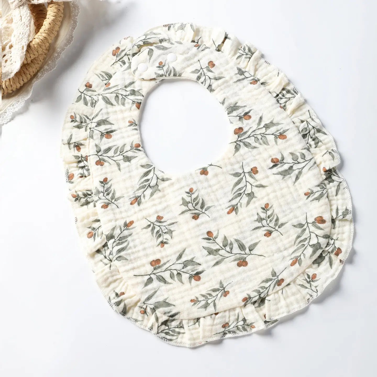 Cotton Ruffle Bibs