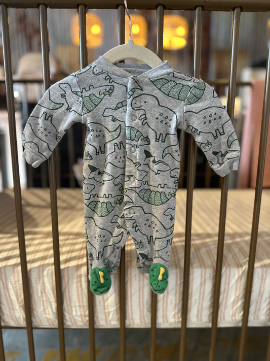 Child Of Mine Happy Green Dinos Sleeper