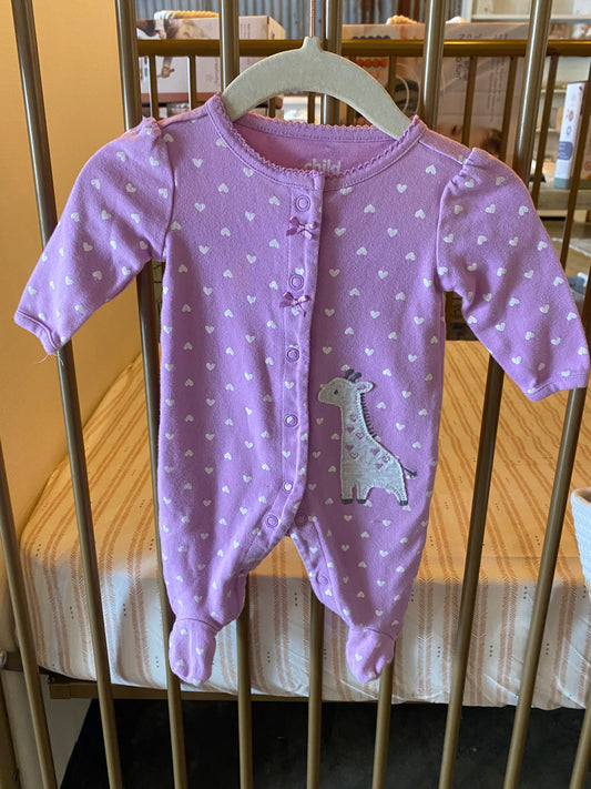 Child Of Mine Purple Giraffe Sleeper