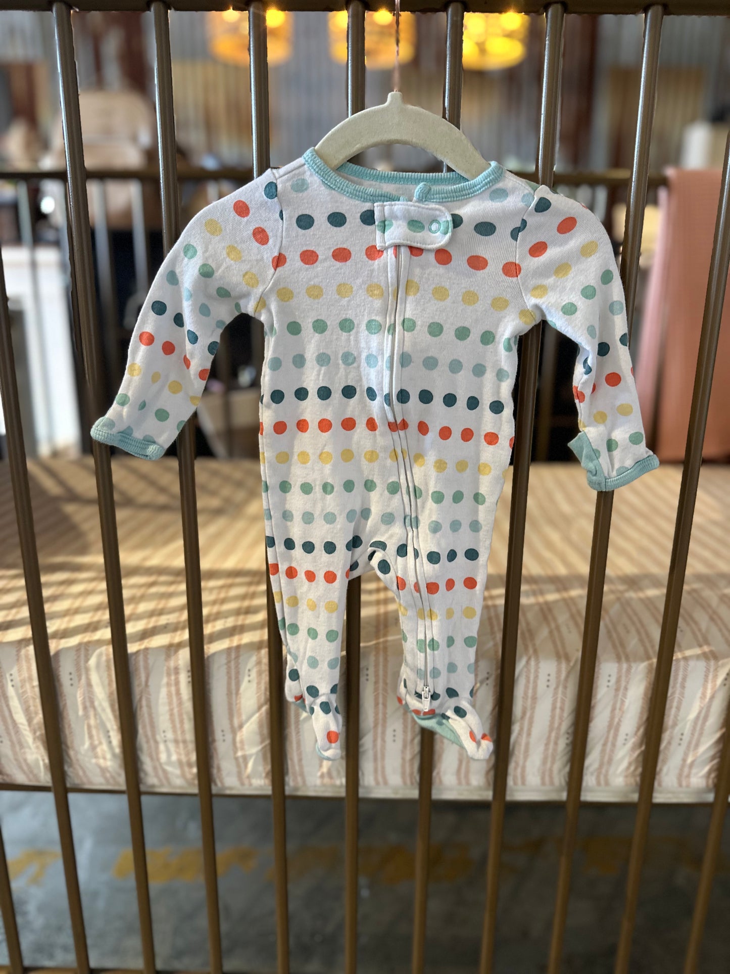 Cloud Island Multi Color Polka Dot Sleeper