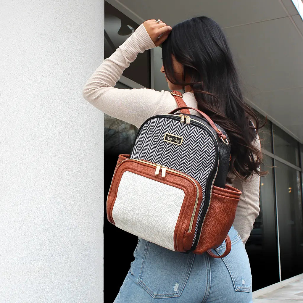 Itzy Ritzy Coffee & Cream Mini Plus Diaper Bag