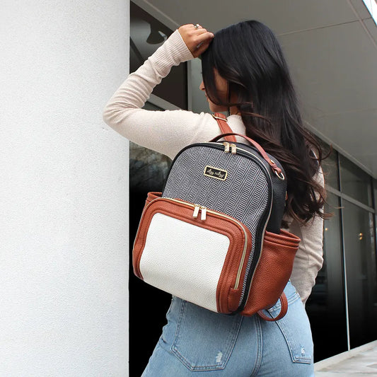 Itzy Ritzy Coffee & Cream Mini Plus Diaper Bag