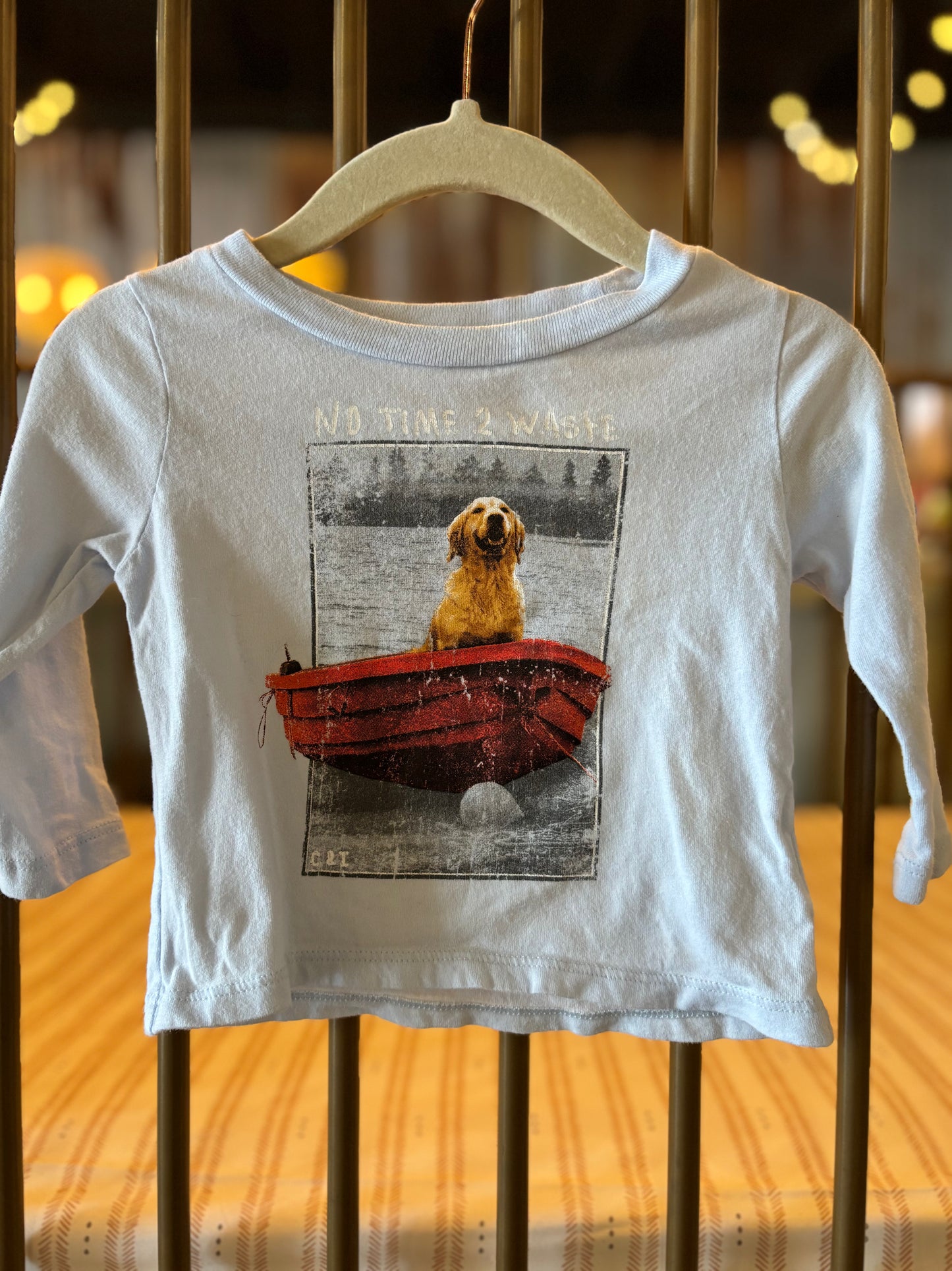 Crown & Ivy "No Time 2 Waste" Baby Blue T-shirt