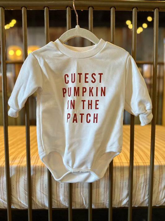 "Cutest Pumpkin In The Patch" Bubble Romper