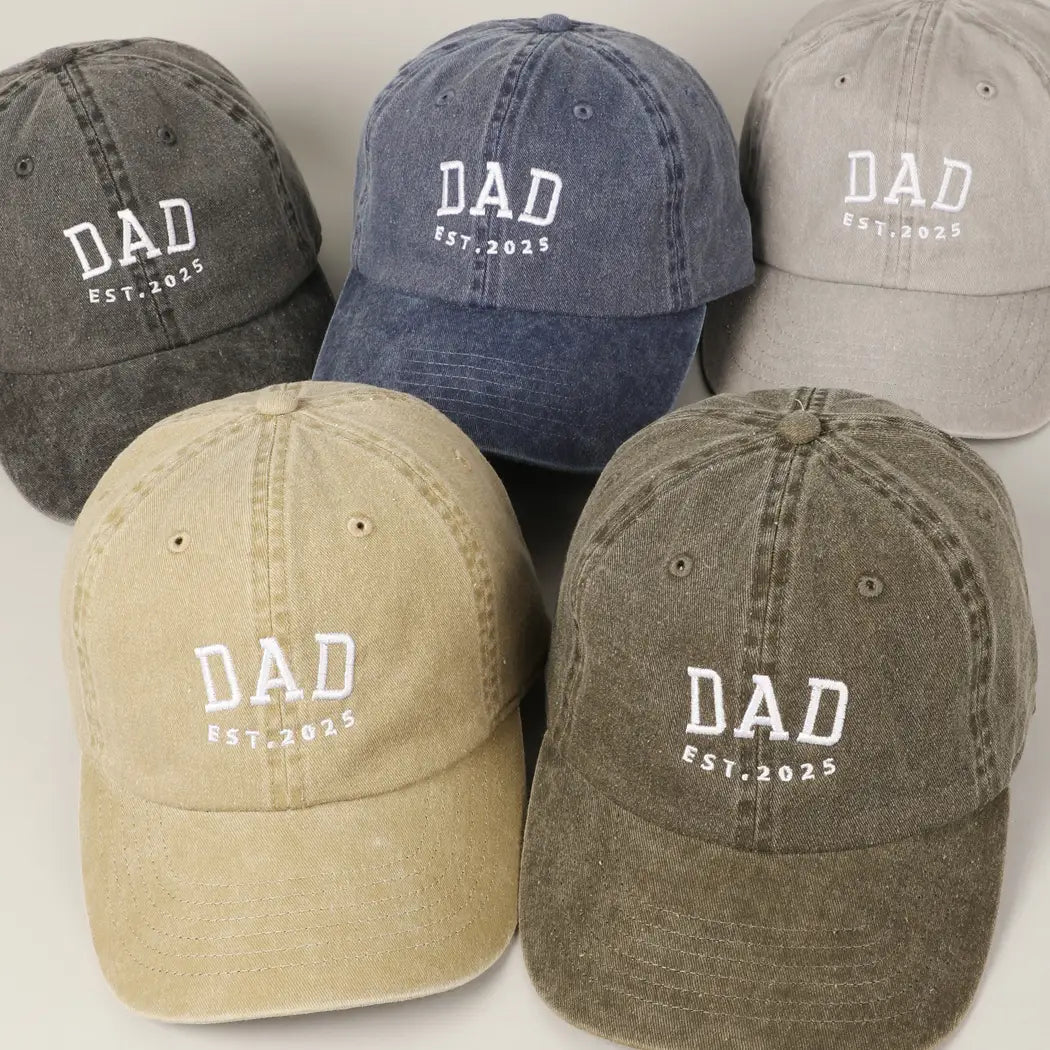 Dad EST.2025 Embroidery Hat
