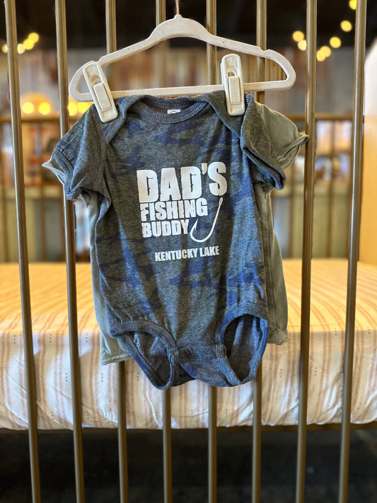 "Dad's Fishing Buddy" X Honest 2-piece Shirt
